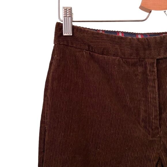 Tommy Hilfiger Brown Velvet Corduroy Straight Leg Pants in Size 2 - Picture 5 of 10